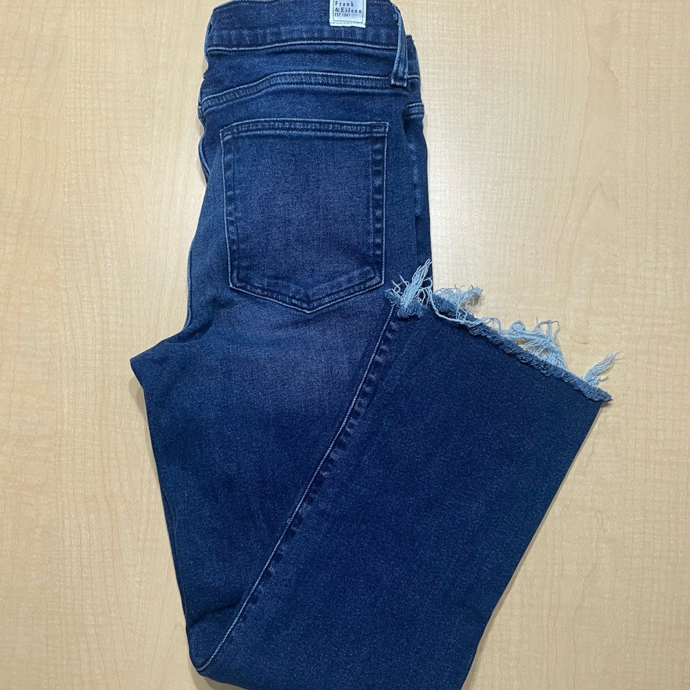 Frank and Eileen Dark Wash Raw Hem Cork Jeans Size 30 - Picture 10 of 12